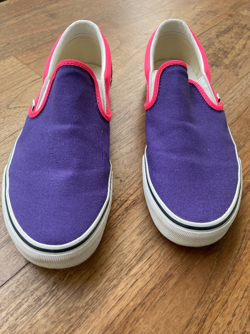Custom color pink/purple Vans Classic Slip-On